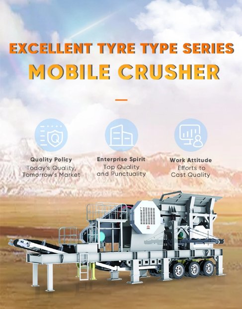 New wheel mobile crushing station impact stone crusher with vibrating screen Complete quarry crushing plants mobile granite impact Line