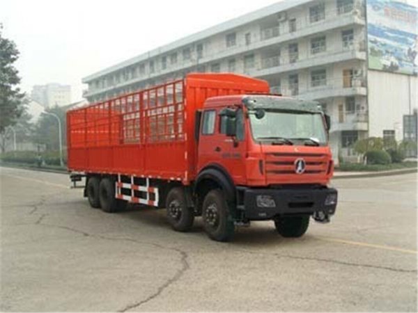 BeiBen 8×4 380hp Fence Cargo Truck and Chassis