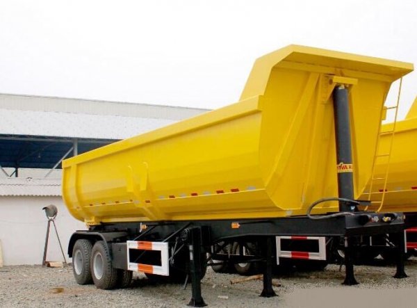 2 Axles 8 Tyre Dumper Trailer Tipper Trailer Truck