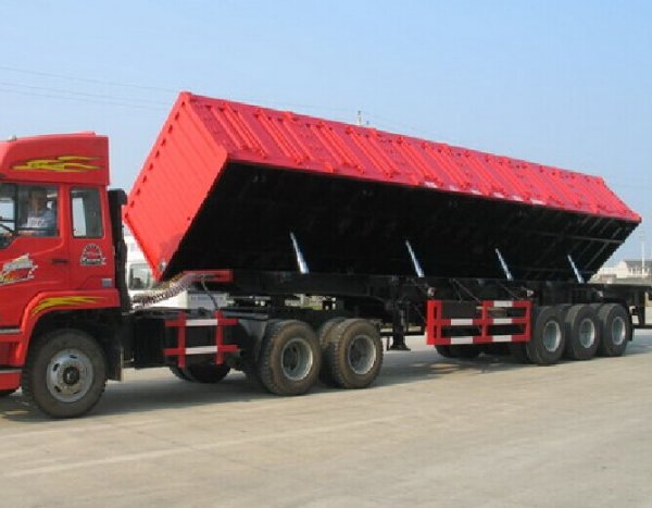 High Quality Side Tipper 3 Axle Tipper Semi Trailer